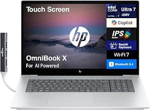 OmniBook X AI Laptop 17.3" FHD Touchscreen Intel Ultra 7-258V 32GB/2TB
