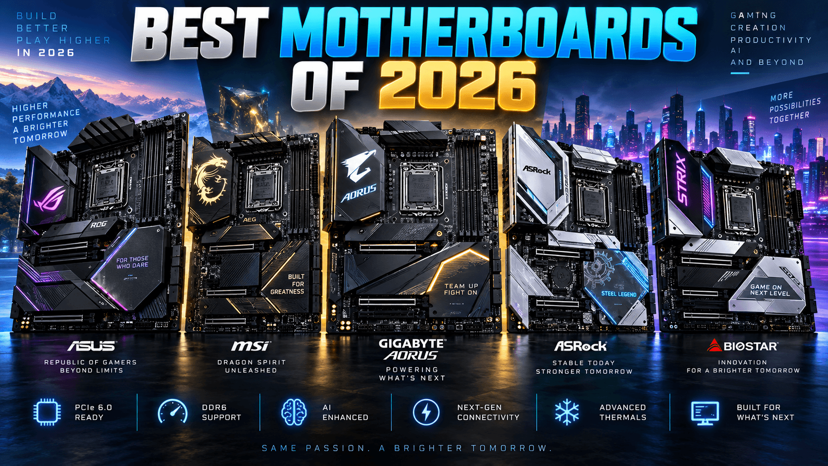 Top 5 Best motherboards of 2026