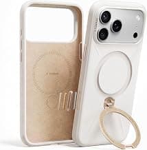 TORRAS Q3 Silicone for iPhone 18 Pro Max Case 360 Magnetic Stand Ivory Gold