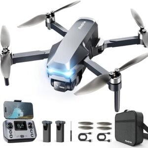 GPS Drones with Camera for Adults 4K, Foldable Drone with Brushless Motor