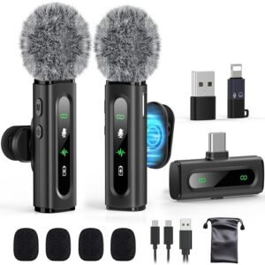 USB C Lavalier Microphone Wireless Mini Mic