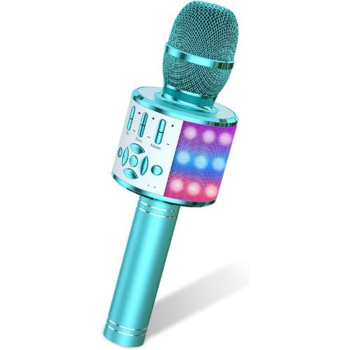 Amazmic Kids Karaoke Microphone Machine Toys for Girls Bluetooth Microphone