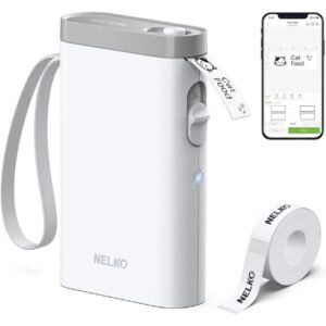 Nelko Label Maker Machine with Tape, P21 Bluetooth Label Printer
