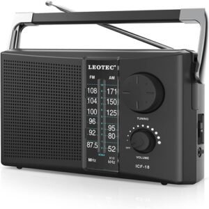 LEOTEC Portable AM FM Radio with Best Reception
