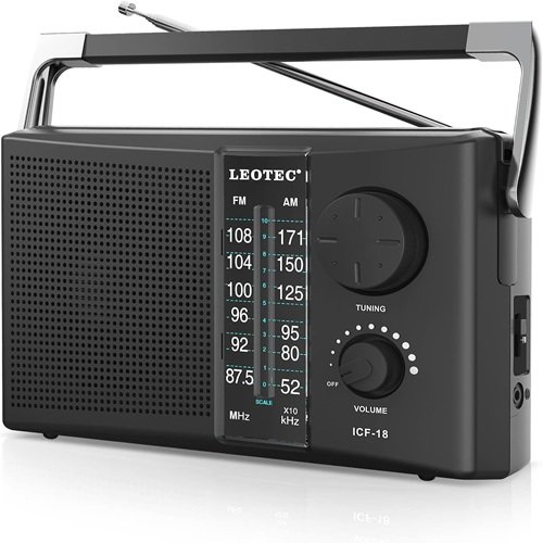 LEOTEC Portable AM FM Radio with Best Reception