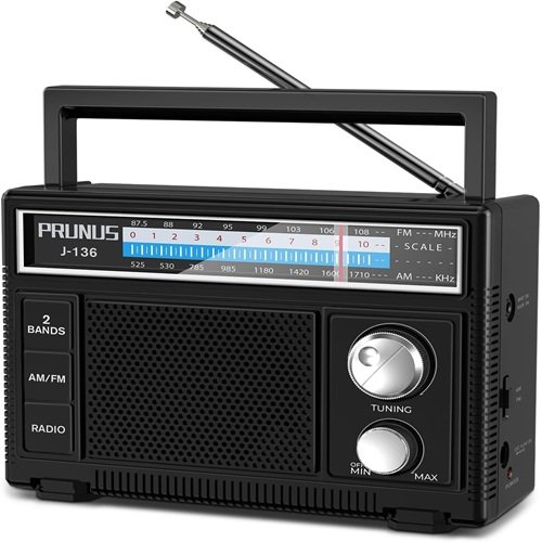 PRUNUS J-136 Portable AM FM Radio