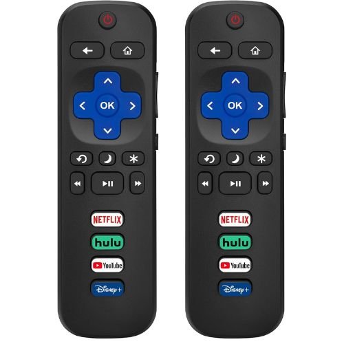 (Pack of 2) Replacement Remote Control Only for Roku TV