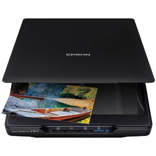 Epson Perfection V19 II Color Photo and Document Flatbed Scanner