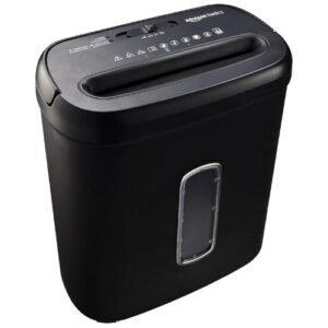 Amazon Basics 8-Sheet Cross Cut Paper Shredder and Credit Card Shredder