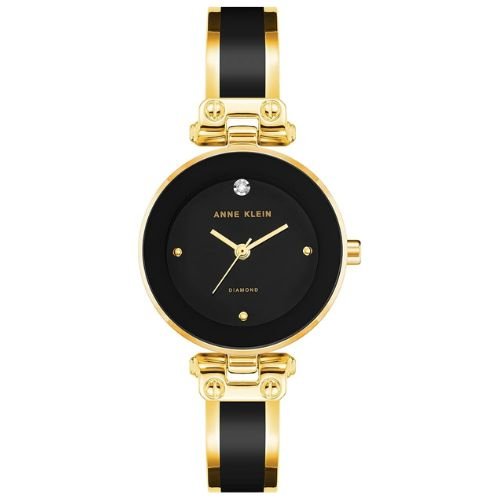 Anne Klein Women's Genuine Diamond Dial Bangle Watch