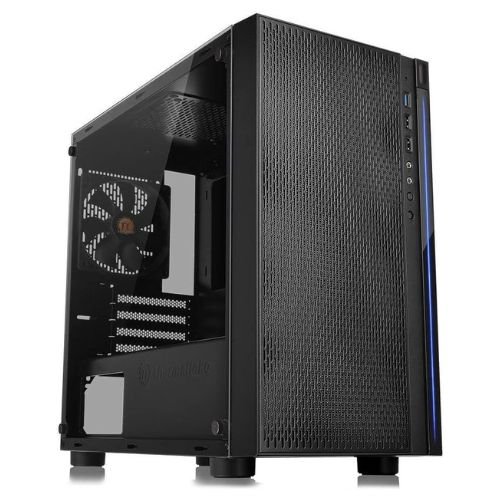 Thermaltake Versa H18 Tempered Glass Black Spcc Micro ATX Gaming Computer Case