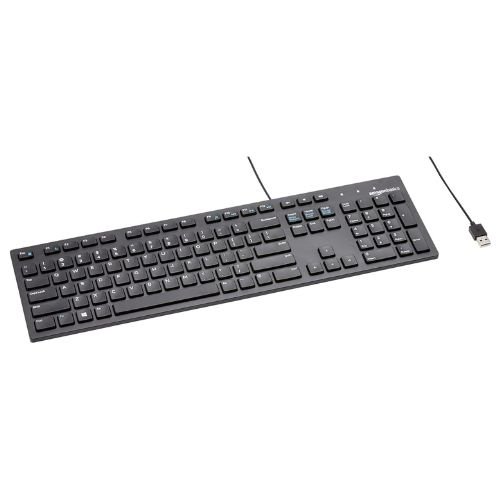 Amazon Basics Wired QWERTY Keyboard