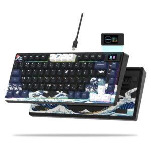 Womier S-K80 75% Keyboard with Color Multimedia Display Mechanical Gaming Keyboard