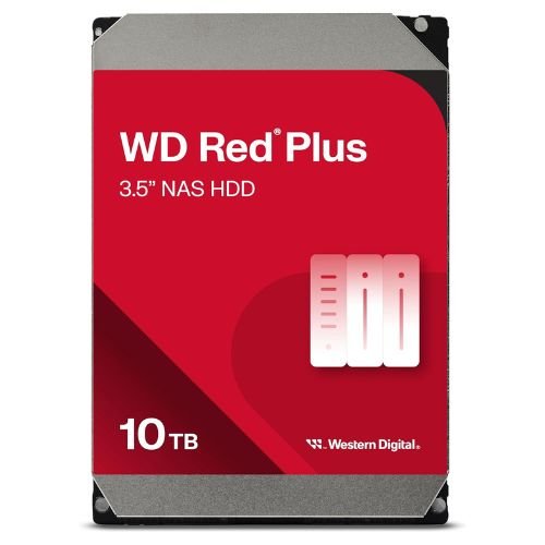 Western Digital 10TB WD Red Plus NAS Internal Hard Drive HDD