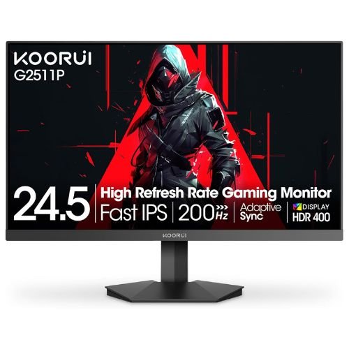 KOORUI 24.5 Inch Gaming Monitor 200Hz, 1ms, FHD(1920 * 1080p) IPS Display