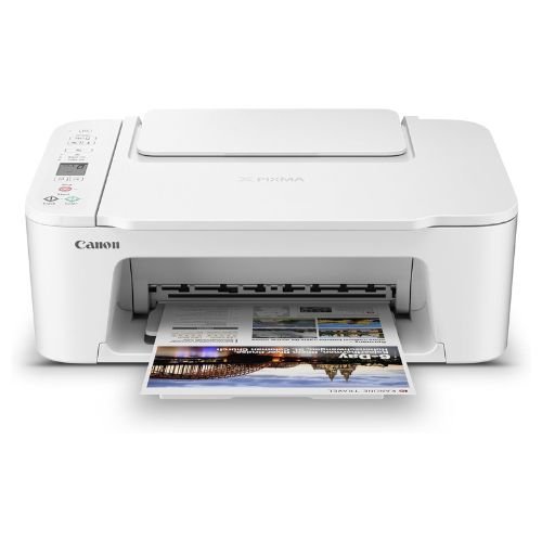Canon PIXMA TS3720 Wireless All-in-One Printer for Basic Home Printing, White