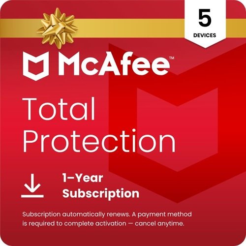 McAfee Total Protection 5-Device | AntiVirus Software 2026