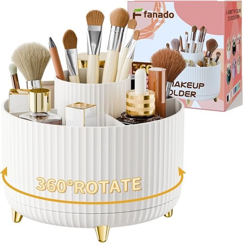 360° Rotate Makeup Brush Holder
