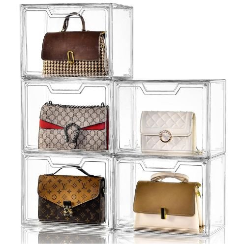 Purse Organizer for Closet,Clear Acrylic Display Case