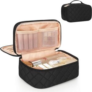 Relavel Makeup Bag, Small Makeup Bag for Women