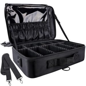 gzcz Large Capacity Travel Makeup Train Case