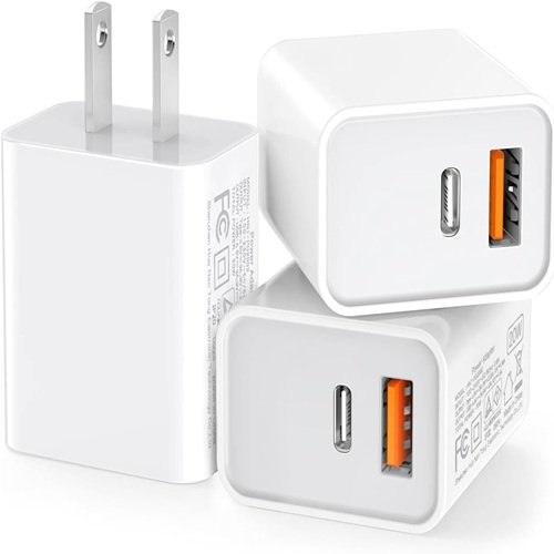 3 Pack USB C Wall Charger