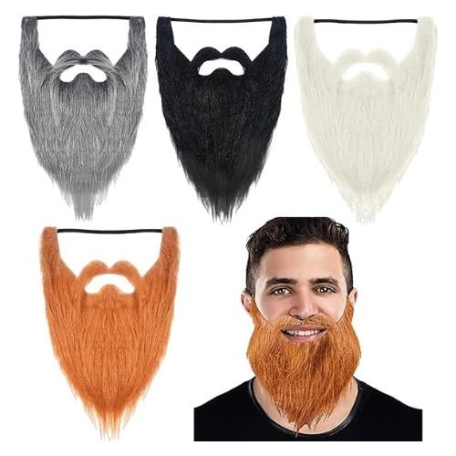 WILLBOND 4 Pieces Fake Beards