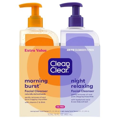 Clean & Clear 2-Pack Oil-Free Facial Cleansers