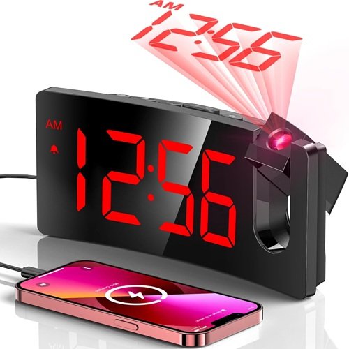 GOLOZA Projection Alarm Clock