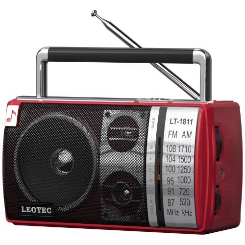 LEOTEC AM FM Radio, Portable Bluetooth Radio