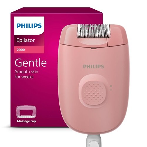Philips Epilator Series 2000, Corded Epilator for Legs and Body, Hair Removal Device