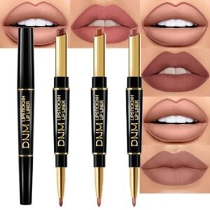 evpct 3Pcs Chestnut Nude Brown Matte Lip Liner