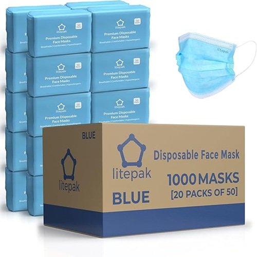 Disposable Face Masks - 1,000 PCS - for Home & Office