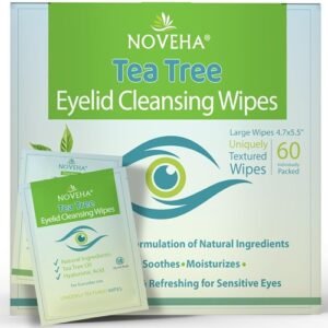 NOVEHA 60PCs Tea Tree Oil Eyelid