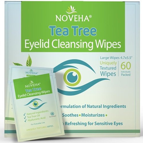 NOVEHA 60PCs Tea Tree Oil Eyelid