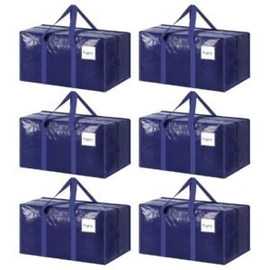 6 Pack Extra Heavy Duty Large Moving Bags