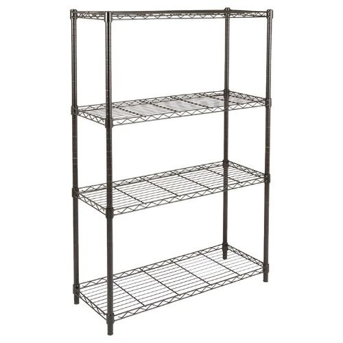 Amazon Basics 4-Shelf Adjustable Heavy Duty Steel Wire Rack Storage Shelving Organizer