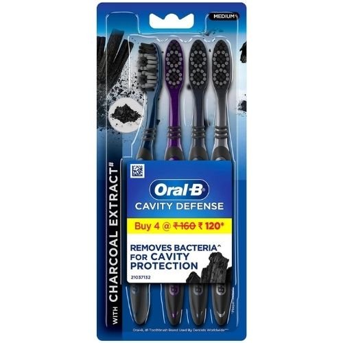Oral B Cavity Defense 123 Black Toothbrush