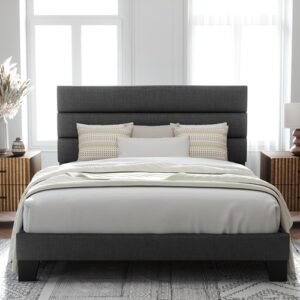 Allewie Queen Size Platform Bed Frame