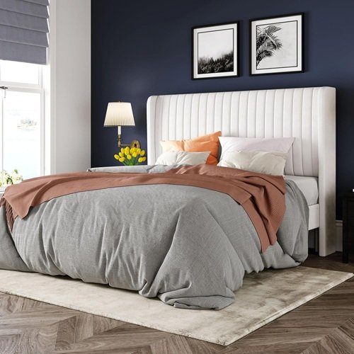 Allewie Full Size Velvet Bed Frame